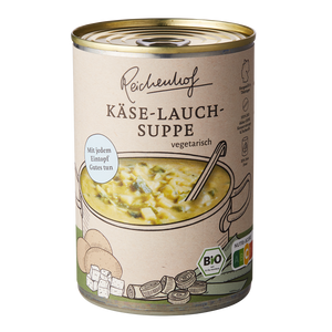Bio Käse-Lauch-Suppe